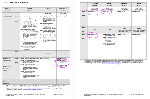 vergaderschema